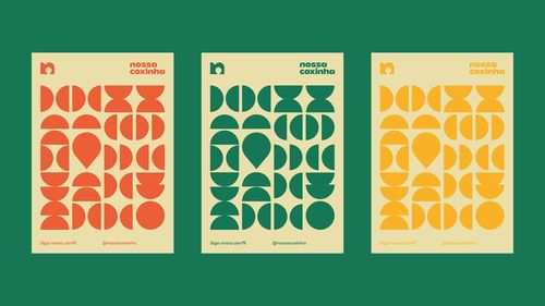 平面设计 nossa coxinha 巴西休闲零食品牌形象设计